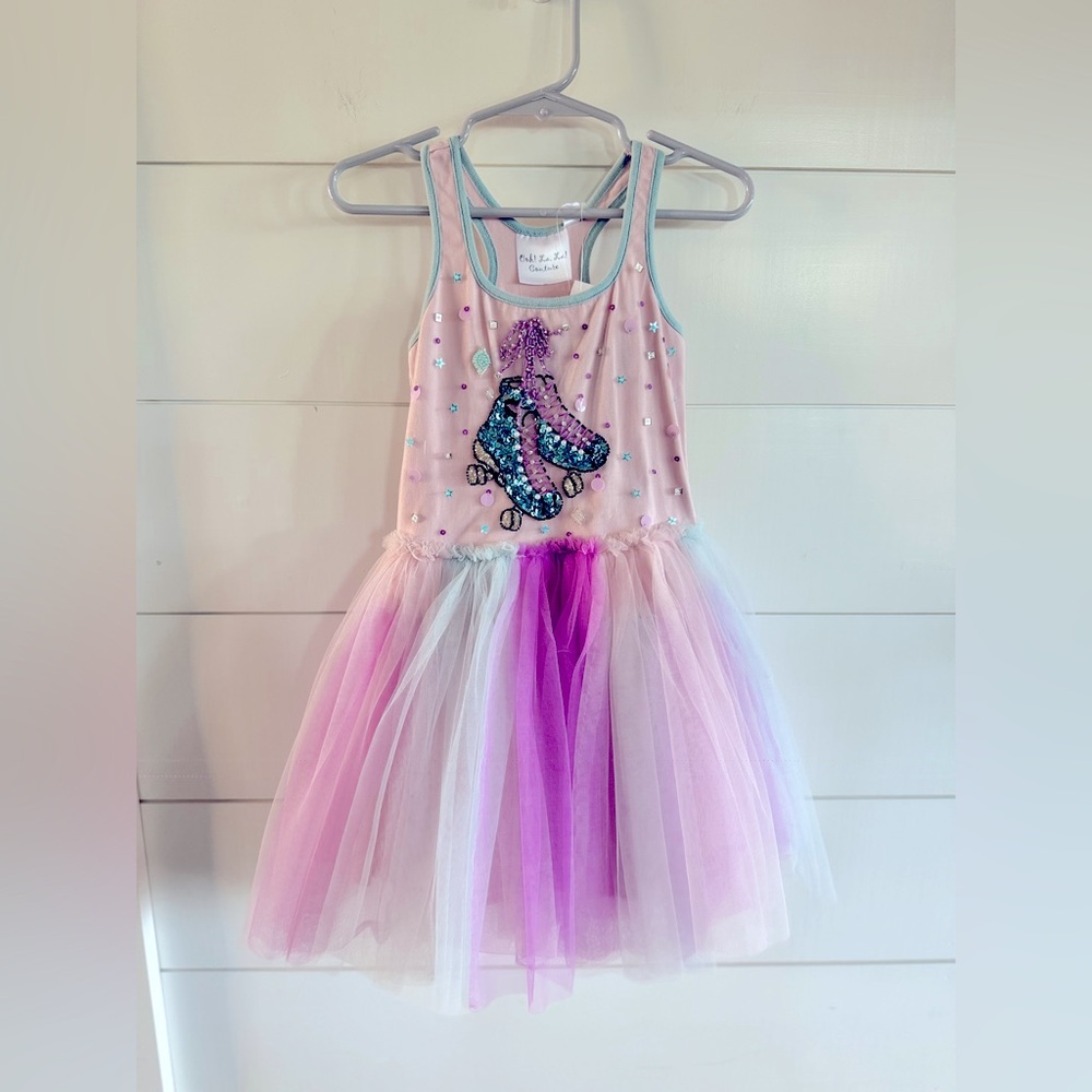 Ooh la la couture roller skate tulle dress size 4t NEW